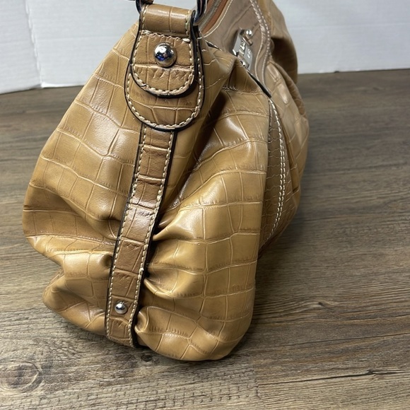 Nine West Women’s Tan Camel Shoulder Bag with Card Holder, Vegan - Picture 6 of 10